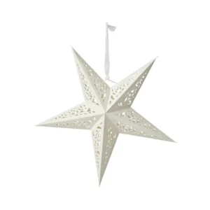Papirstjerne D40cm Hvid
