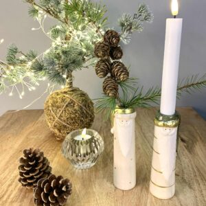 Vase Nisse Creme Striber