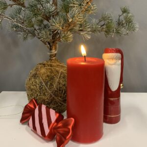 Deluxe Homeart LED lys rødt 15 cm