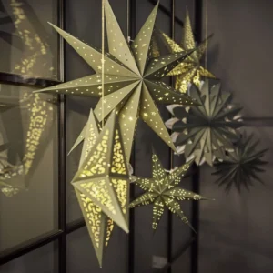 Papirstjerne D40cm Grøn