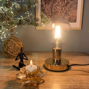 Lampefod Messingfarvet