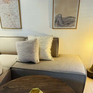 Pudebetræk m/pels 50x50cm polyester - Speedtsberg