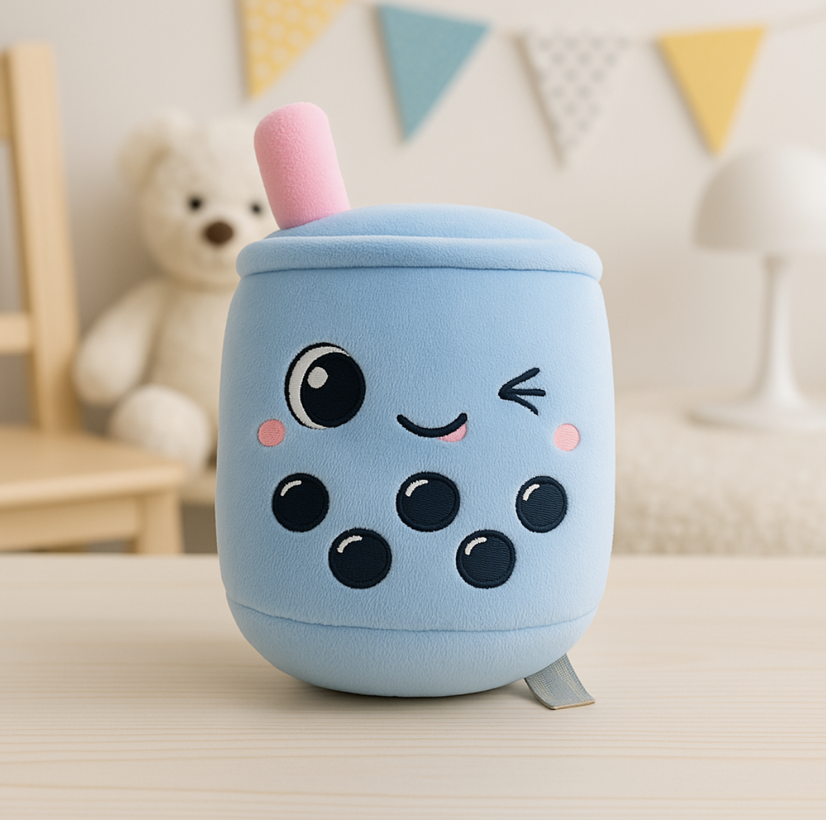 Bubble Tea Bamse - Blå