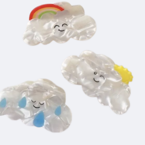 Hårklemme - Sky med regnbue