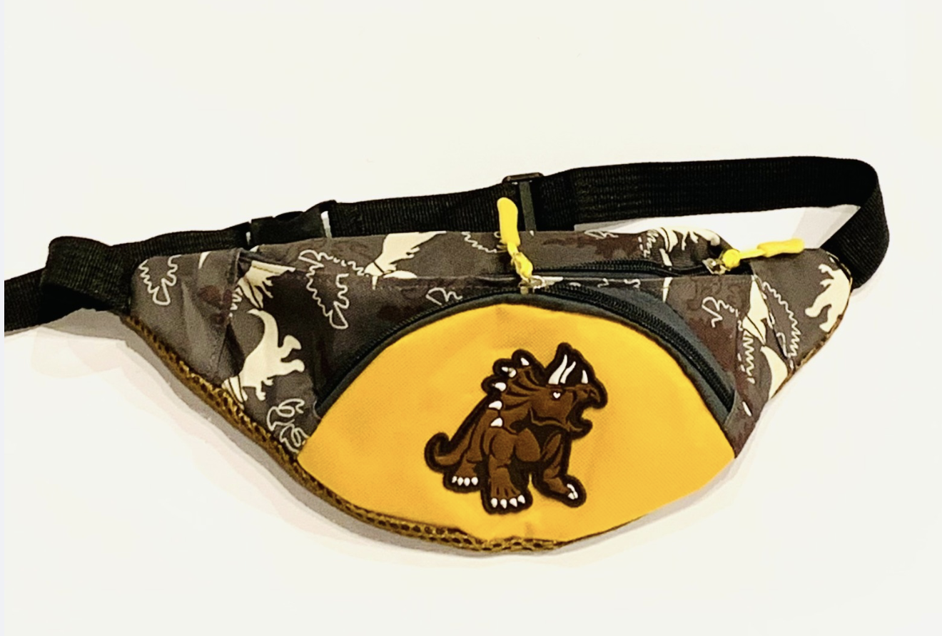 Mavebælte-taske - Dino Gul