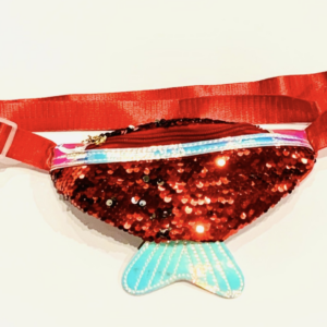Havfrue – Glimmer Bæltetaske Rød