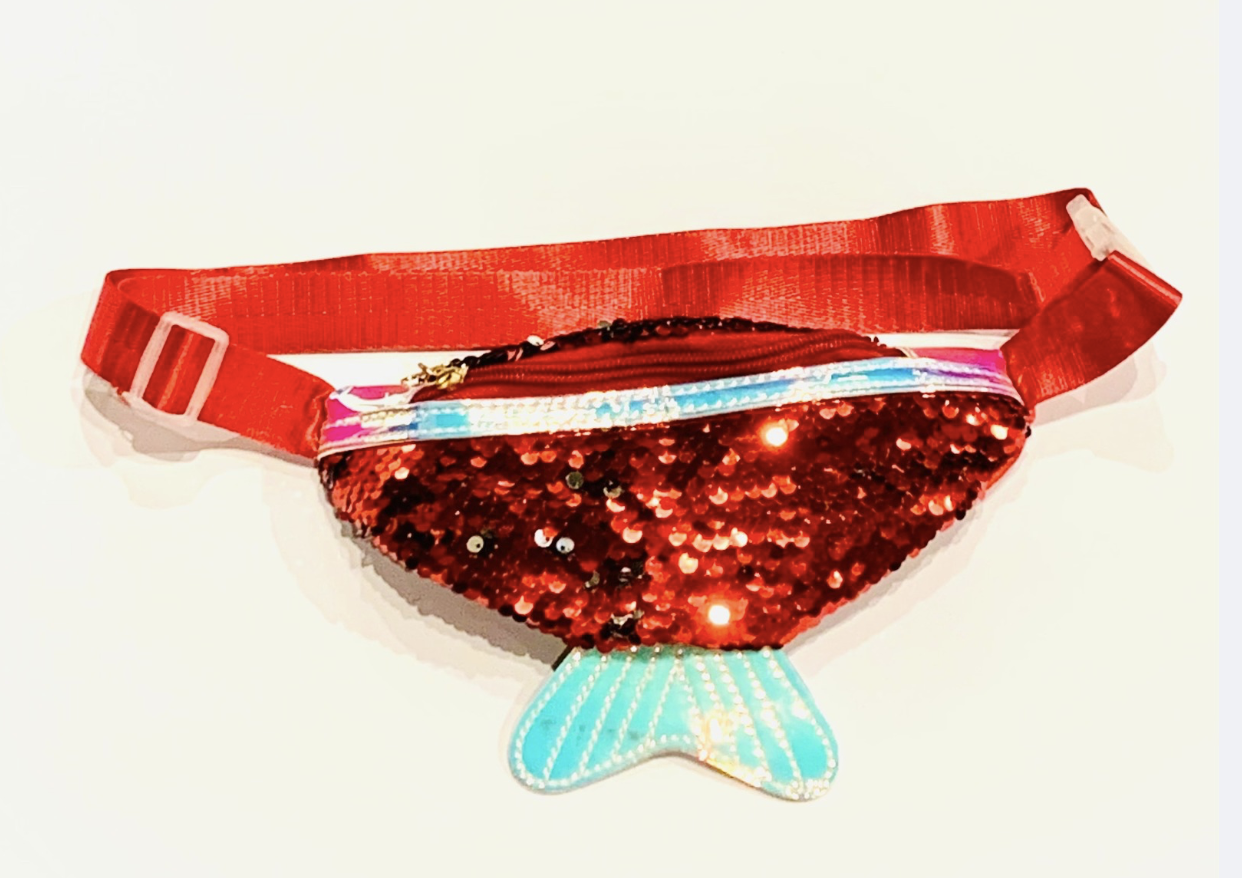 Havfrue – Glimmer Bæltetaske Rød