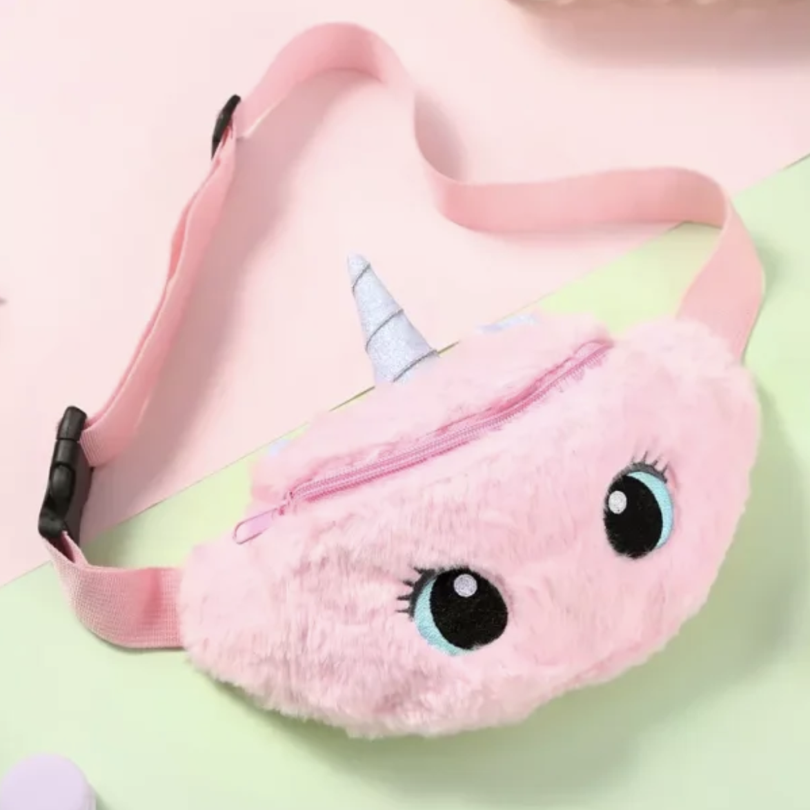 Unicorn – Plys Bæltetaske Rosa