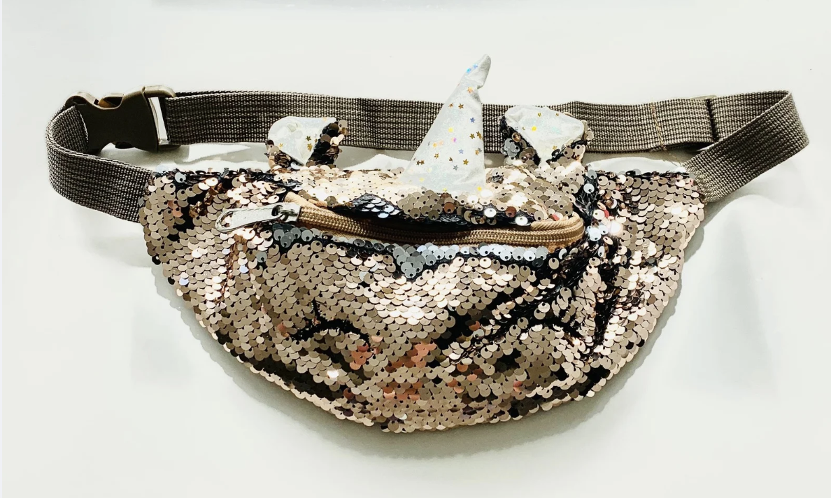 Unicorn – Paillet Bæltetaske Guld