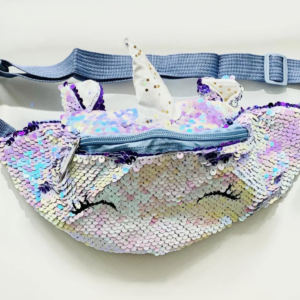 Unicorn Glow – Paillet Bæltetaske Lilla