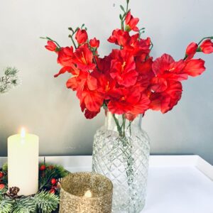 Kunstig Gladiolis Rød