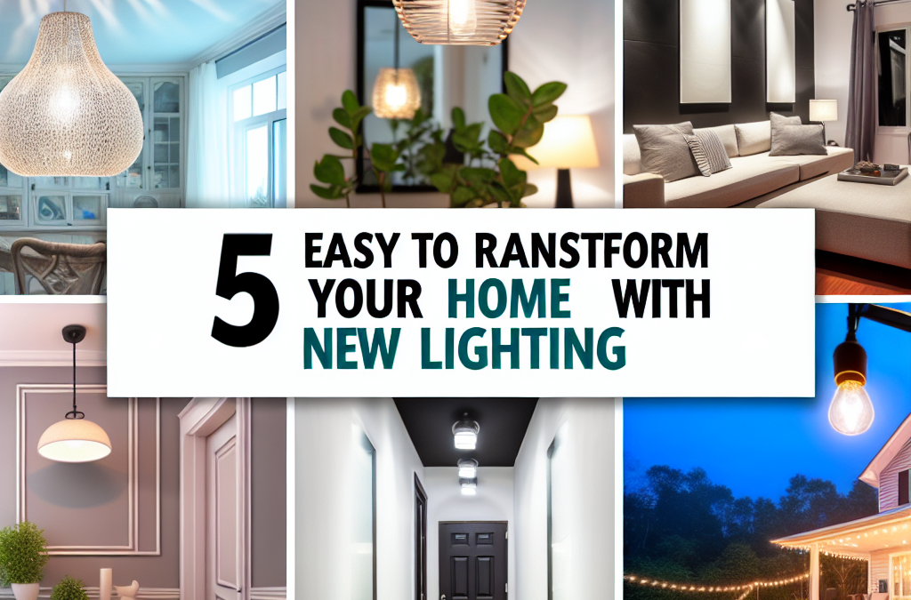 5 Nemme måder at forvandle dit hjem på med ny belysning