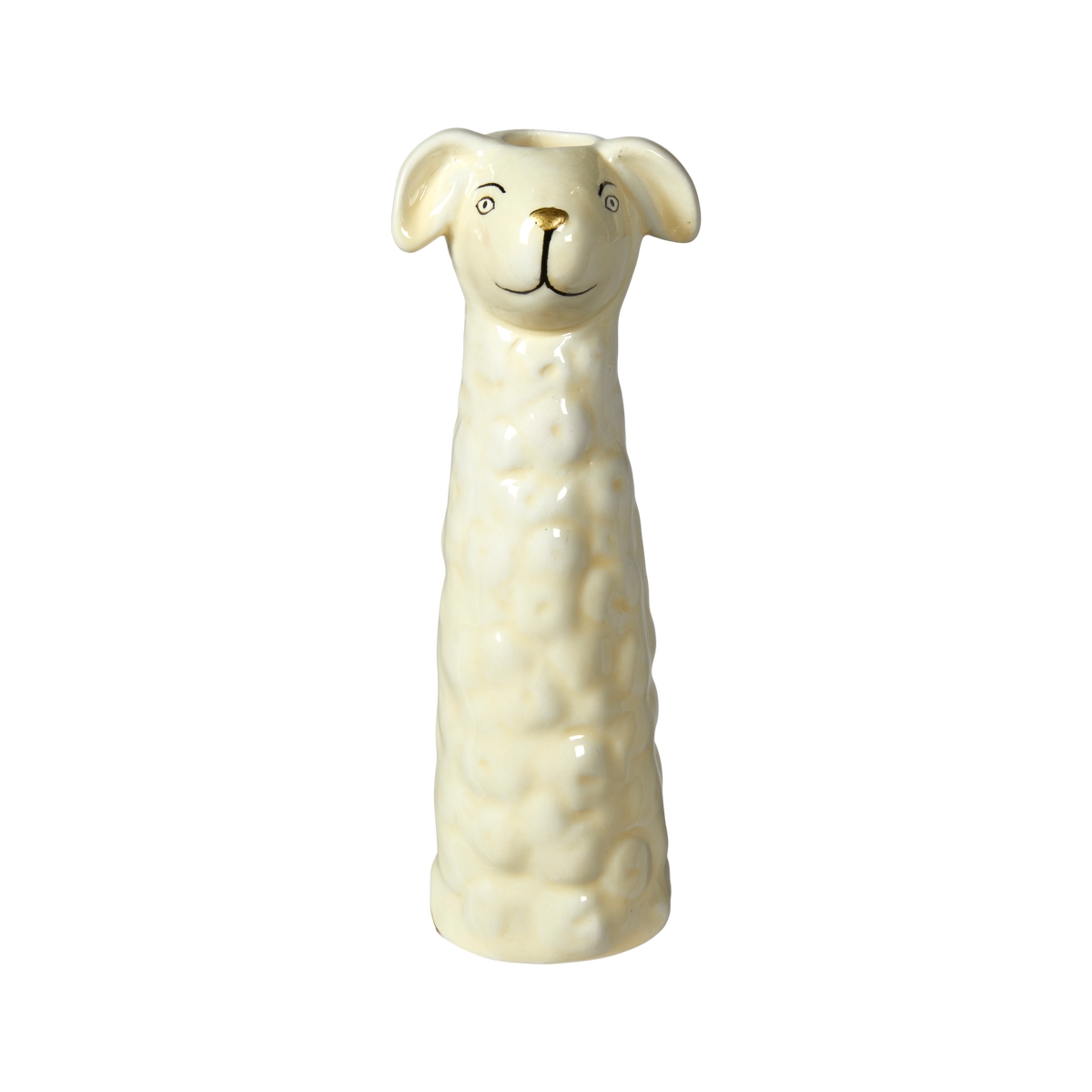 Vase Får H15cm keramik - Gul