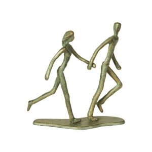 Run metal figur 18cm
