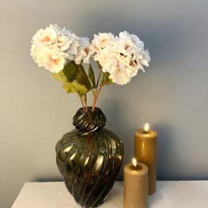 Pæon stilk - Kunstig - Cremehvid