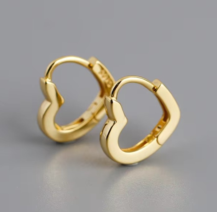 Hjerte Hoops Guld - MillaVanilla