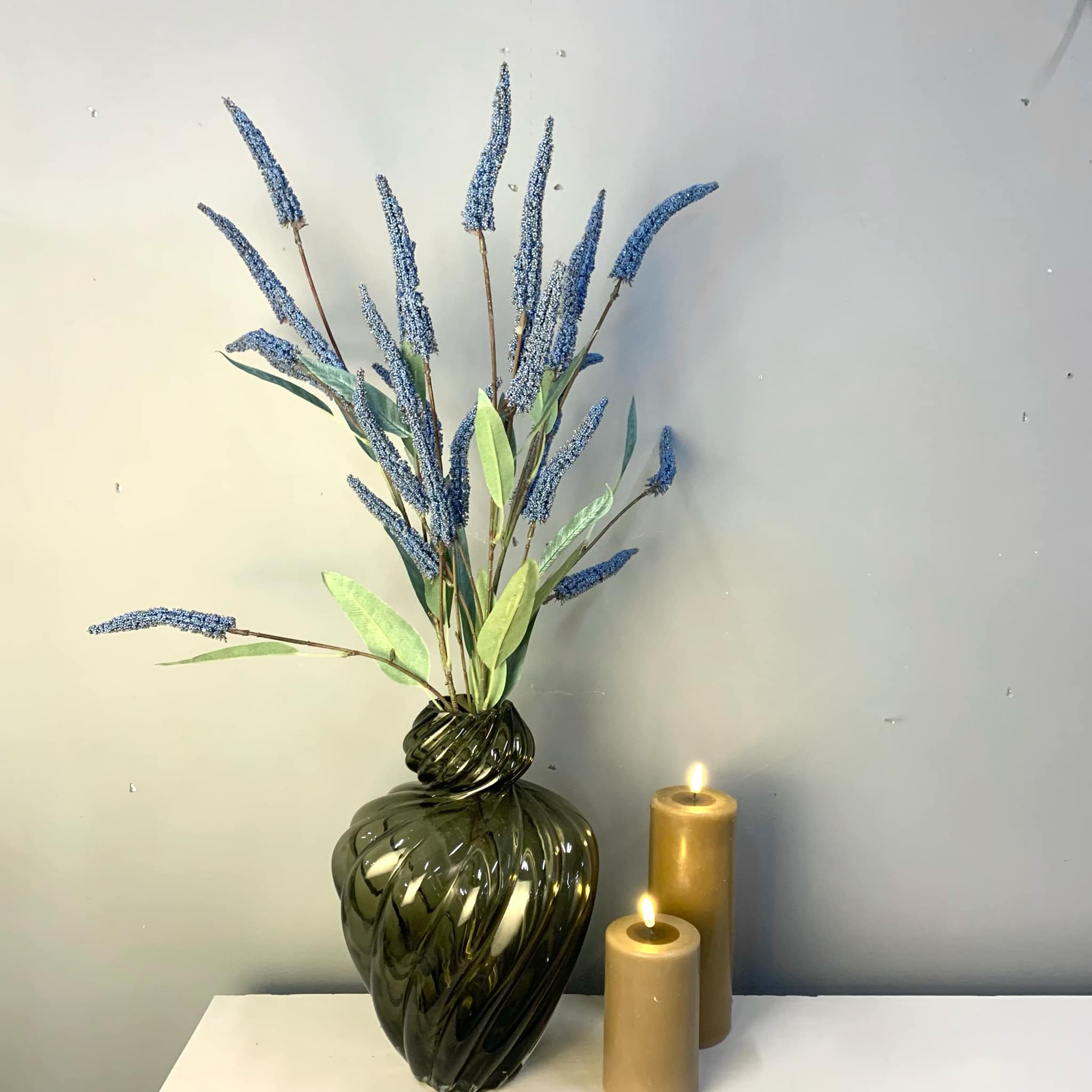 Lange blomster Stilk - Kunstige - Blå