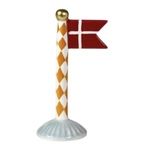 Flag harlekin 8x5x14cm keramik - blå fod