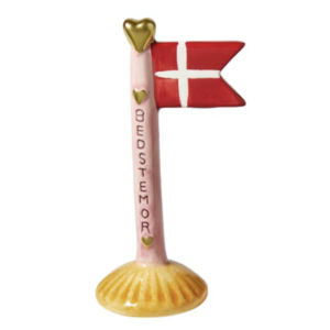 Flag bedstemor 8x5x14 keramik - gul fod