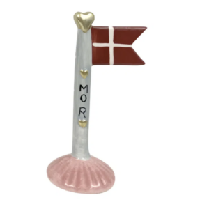 Flag mor 8x5x14 keramik - pink fod