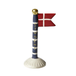 Flag student 8x5x14 keramik - Blå striber