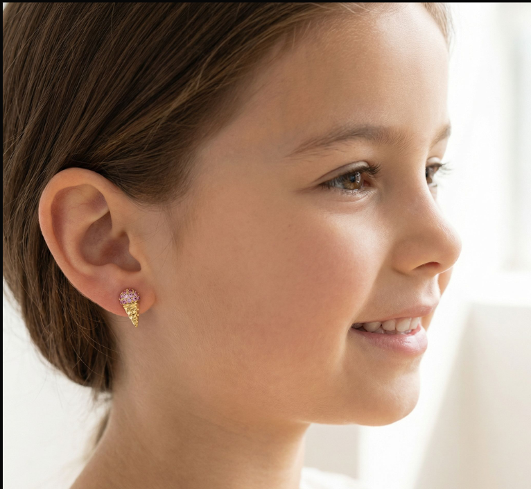 Ørestikkere Isvaffel Guld