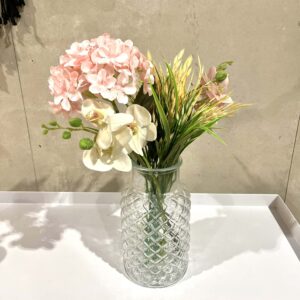 Buket 4 - Kunstige blomster Rosa / Peach