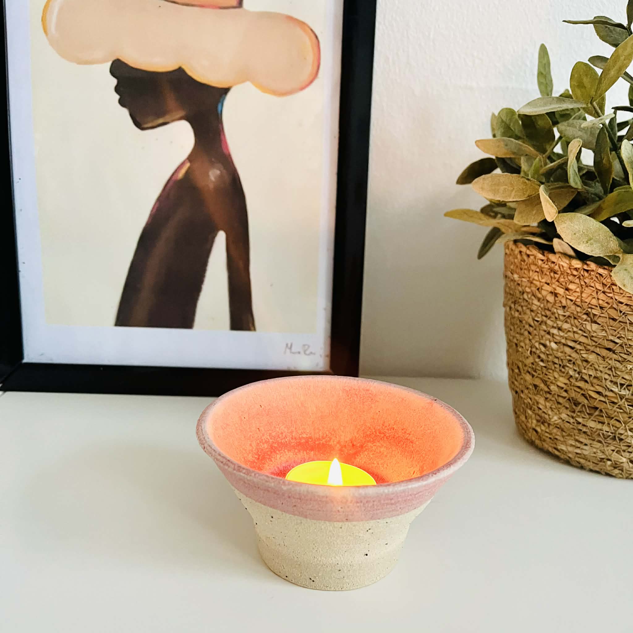 Keramikskål Rosa "Second Life" - Billede 3