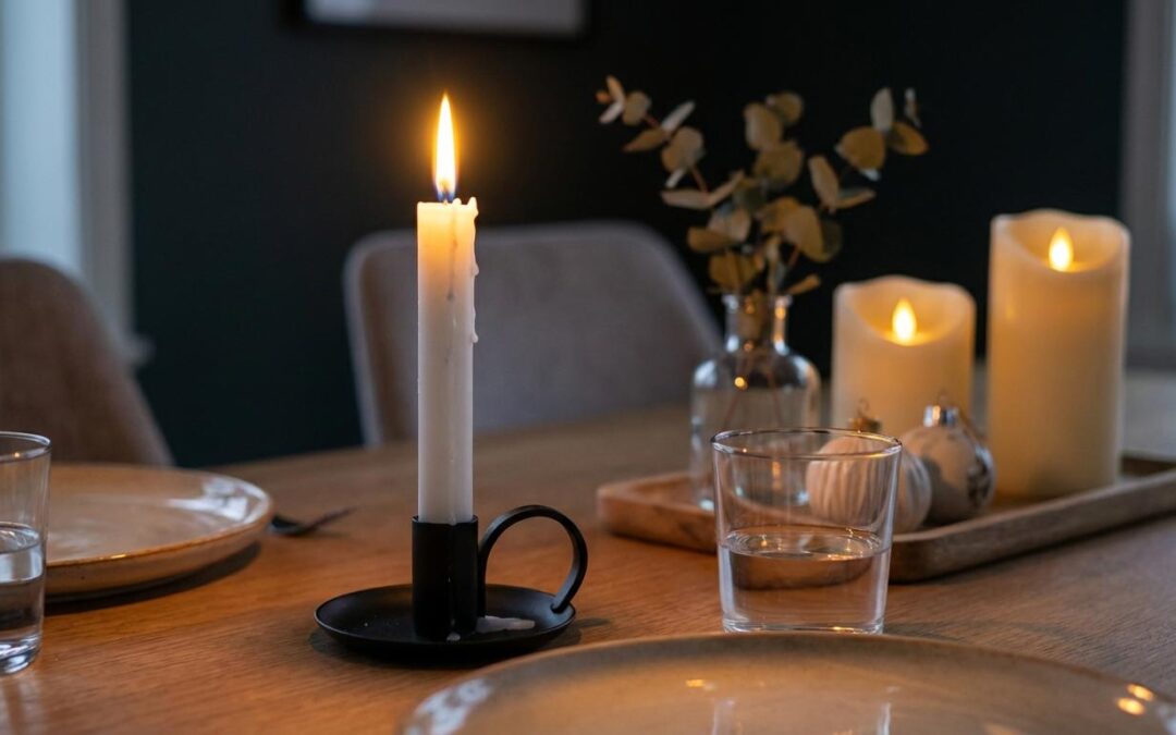 led lys vs stearinlys