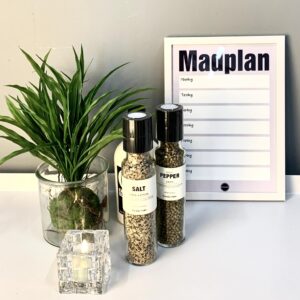 Madplan Grå Hvid Ramme