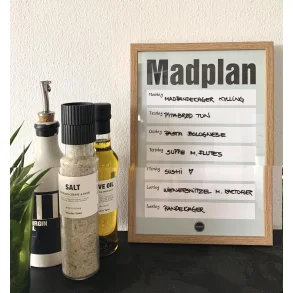 Madplan Grøn Træ Ramme