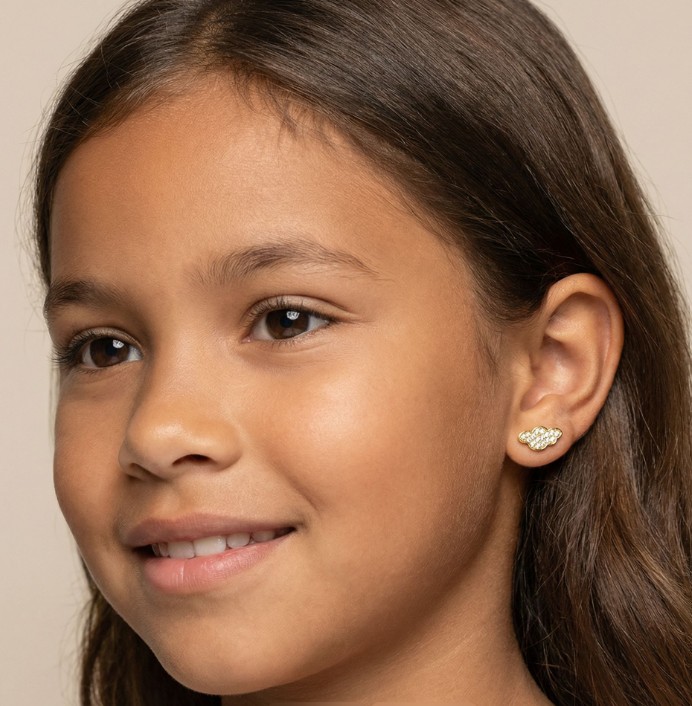 Ørestikkere Sky Glitter Guld - Billede 3