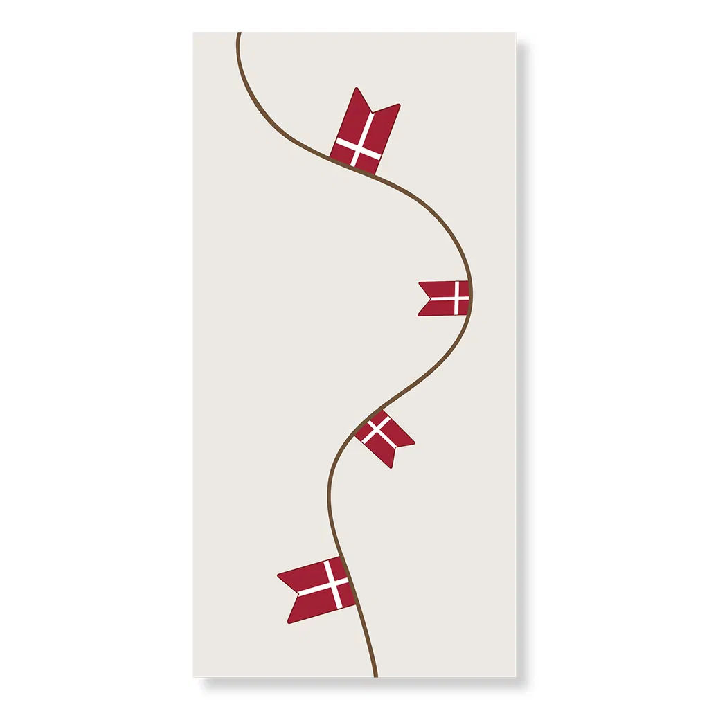 Serviet Flag 40x40cm 16stk