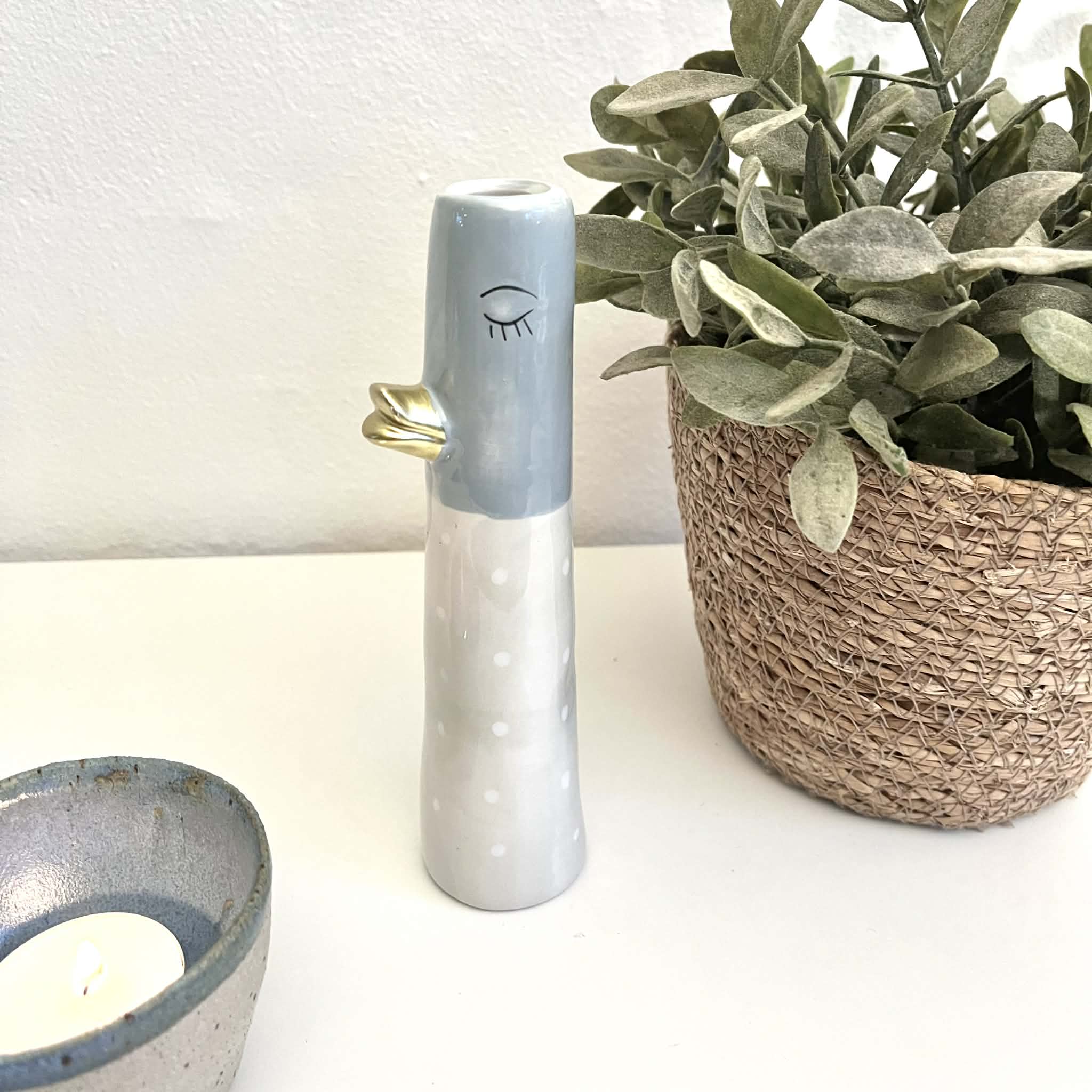 Vase And Blå / Sand Prikker