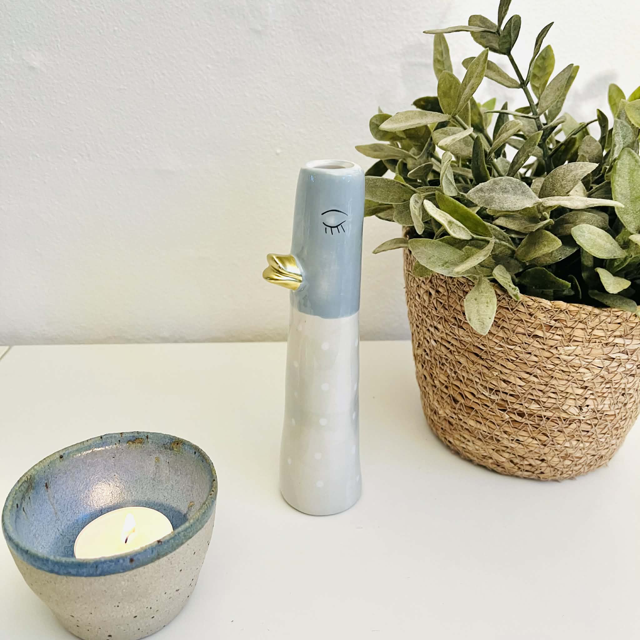 Vase And Blå / Sand Prikker - Billede 2