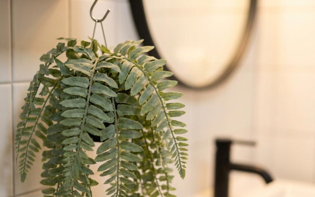 kunstige planter badeværelse