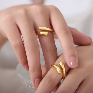 Vandfast Kram Ring, Guld