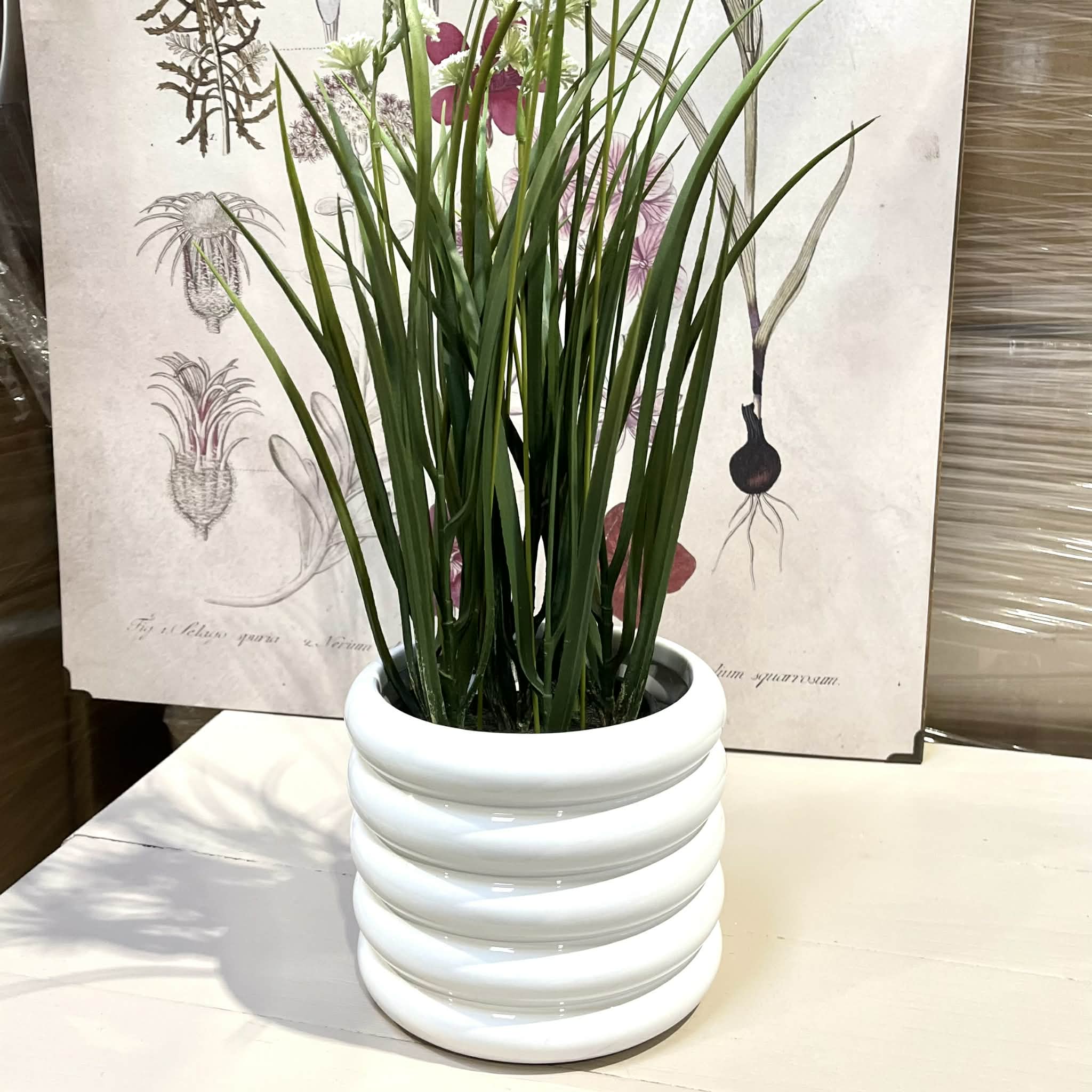 Urtepotteskjuler Shiloh Hvid