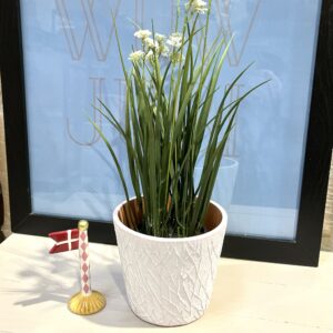 Urtepotte Whitewash Stor