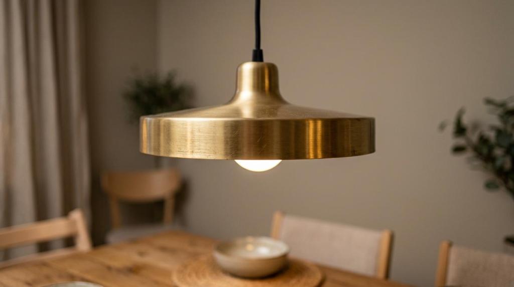 loftlampe messing