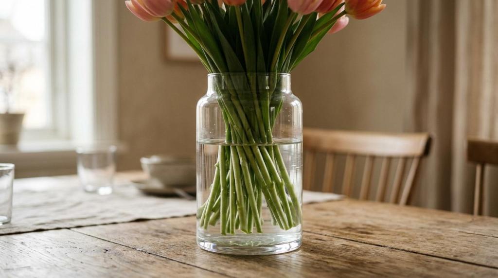 vase til tulipaner