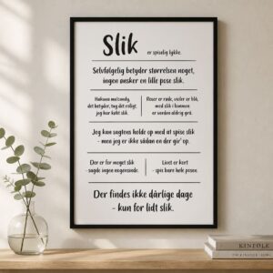 Plakat Slik A3
