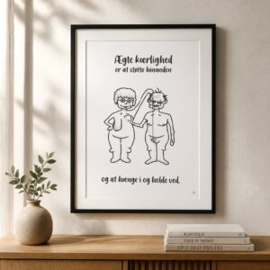 Plakat Ægte Kærlighed A3
