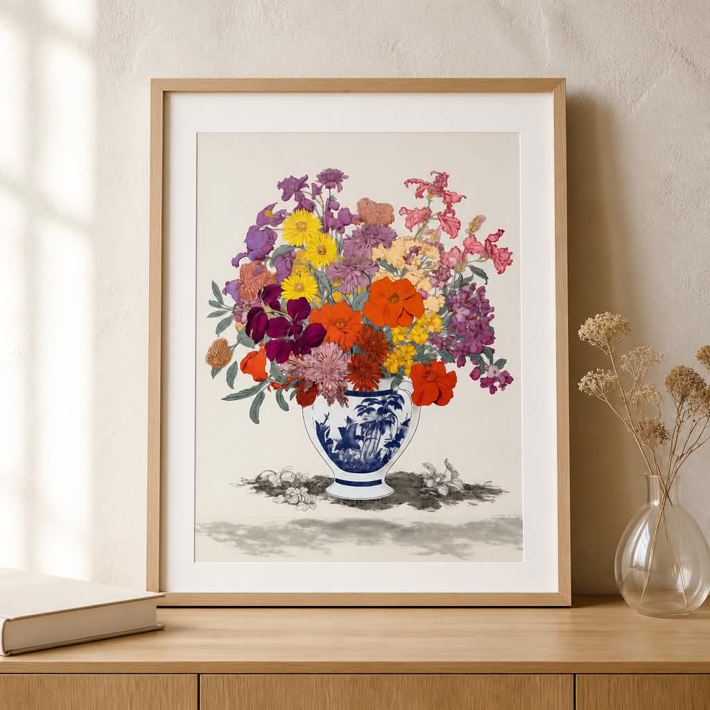 Plakat Blomstervase A3