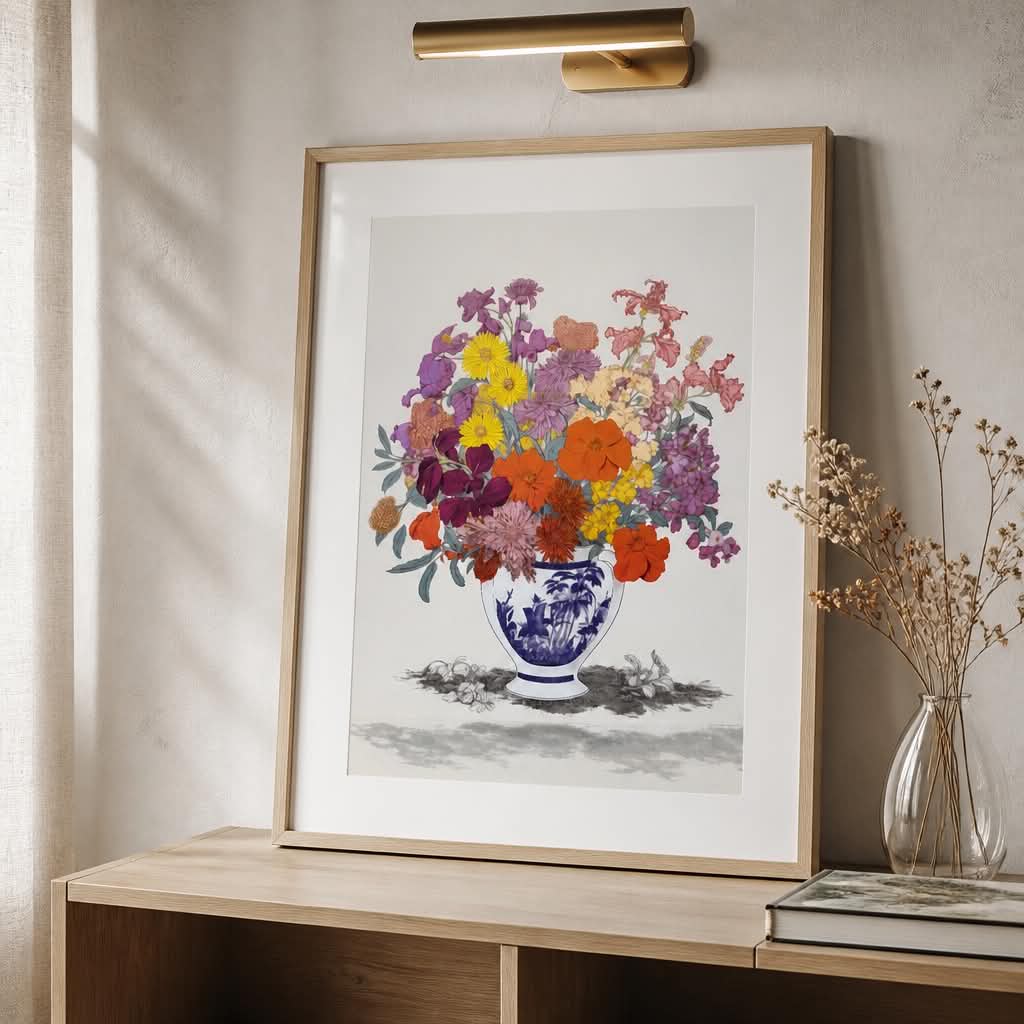 Plakat Blomstervase A3 - Billede 2