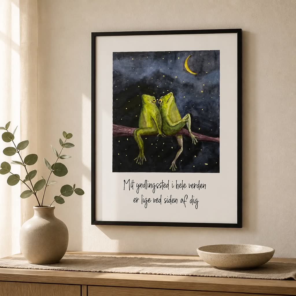 Plakat Frøer A3 - Billede 3