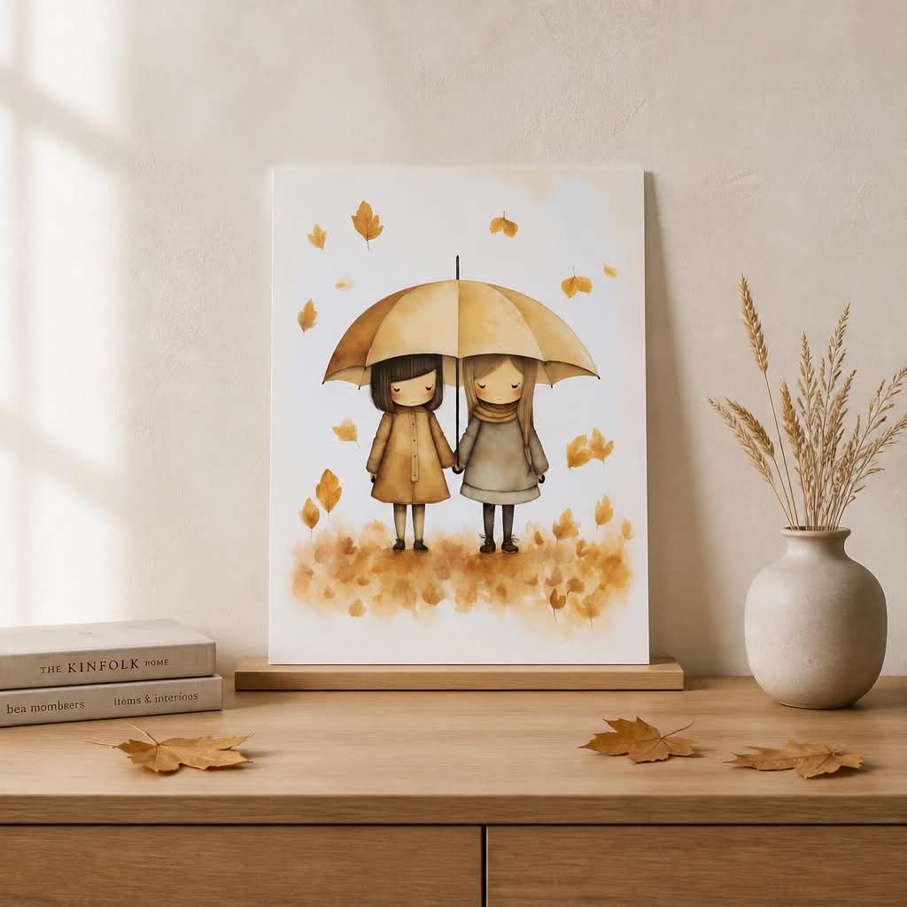 Plakat Piger under Paraplyen A3 - Billede 2