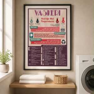 Plakat Vaskeri A3