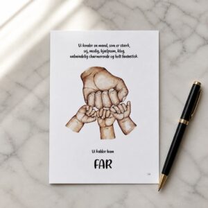 Kort til Far 3 børn