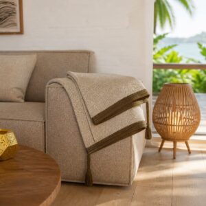 Lækkert Plaid Oliven - COZY LIVING